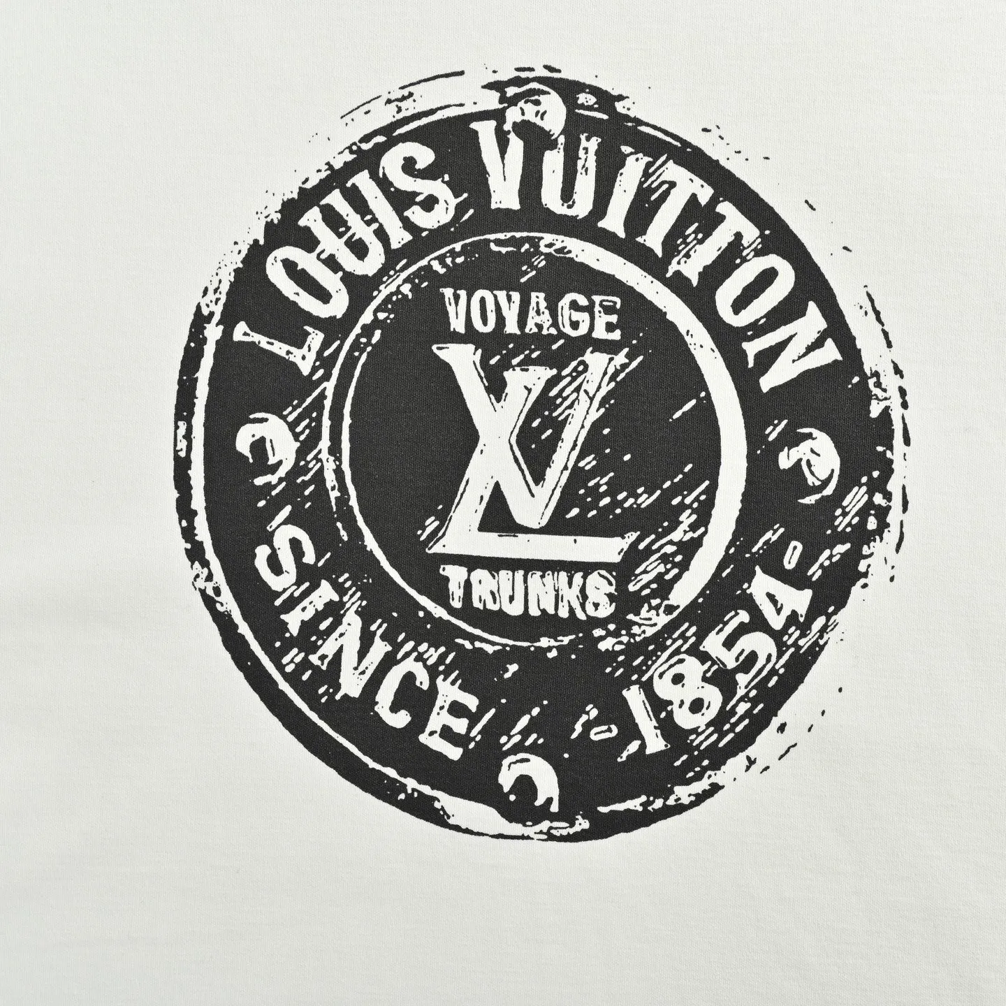 Louis Vuitton/Louis Vuitton 25ss seal logo printed short sleeves